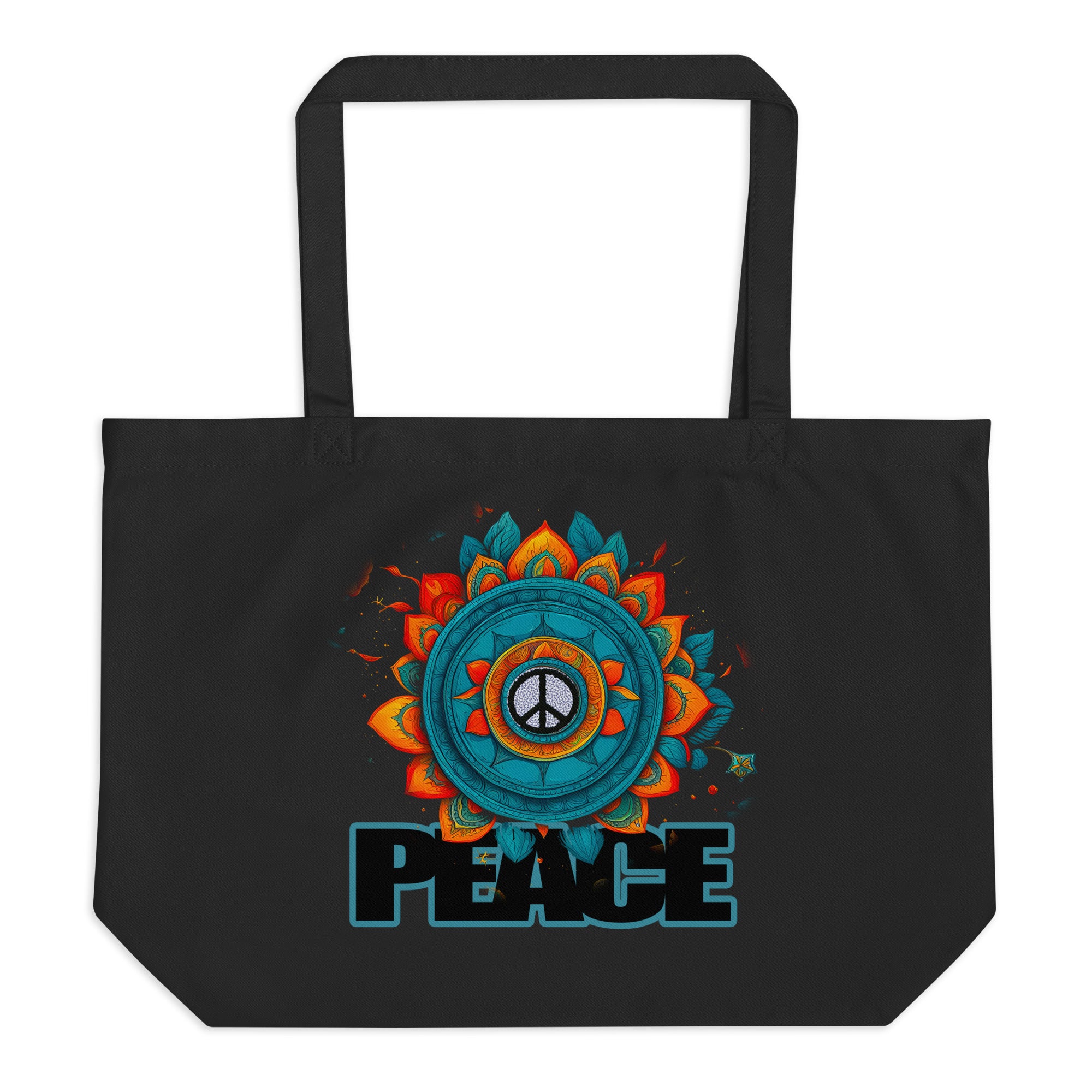 Peace Large organic tote bag