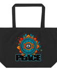 Peace Large organic tote bag