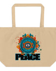 Peace Large organic tote bag